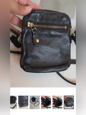 Roots Black Leather Mini Nag